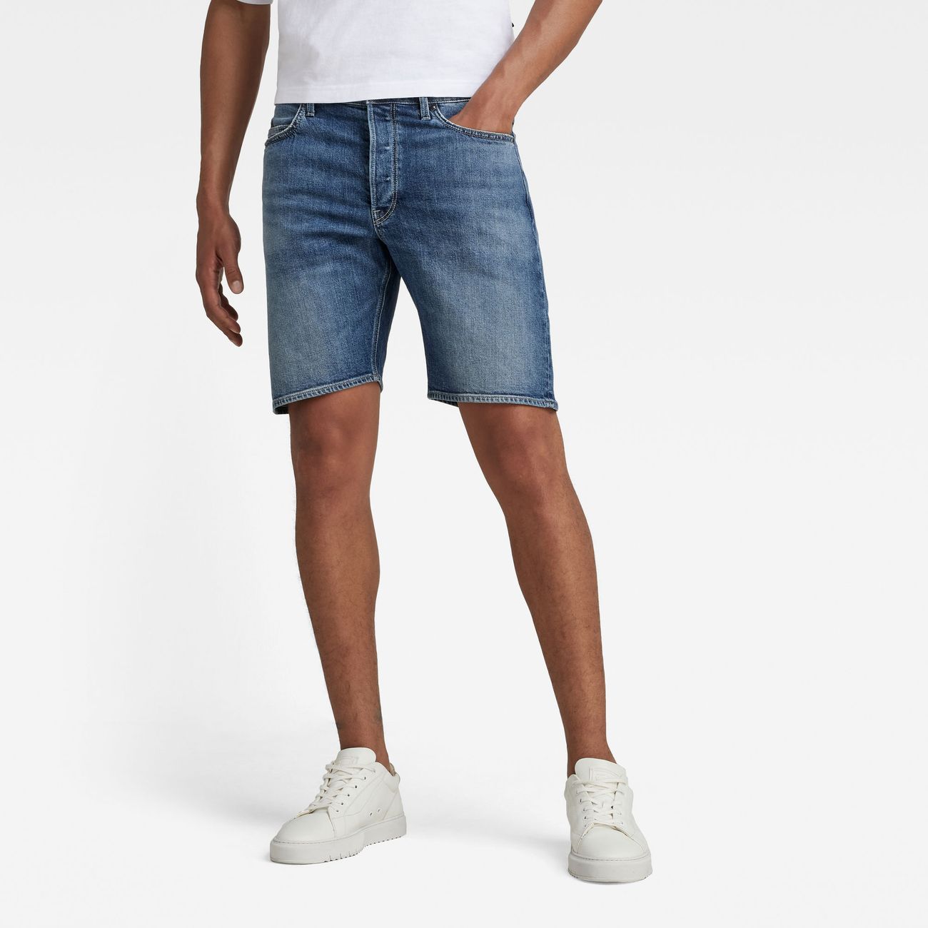 G-STAR RAW DENIM TRIPLE A  DENIM SHORTS HERREN STRAIGHT FIT
